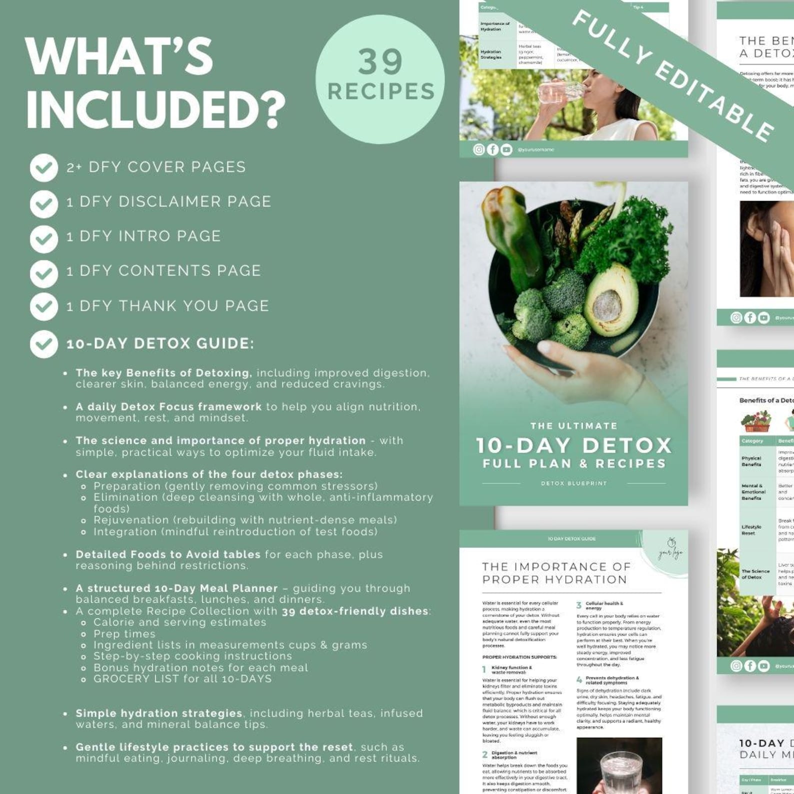 What is included in the detox guide