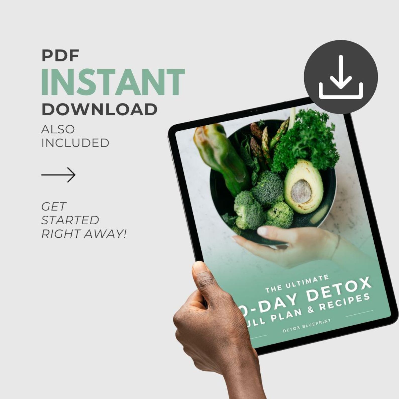 Instant PDF download of the detox guide